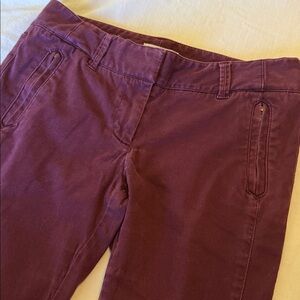 Loft Burgundy Chino Pants